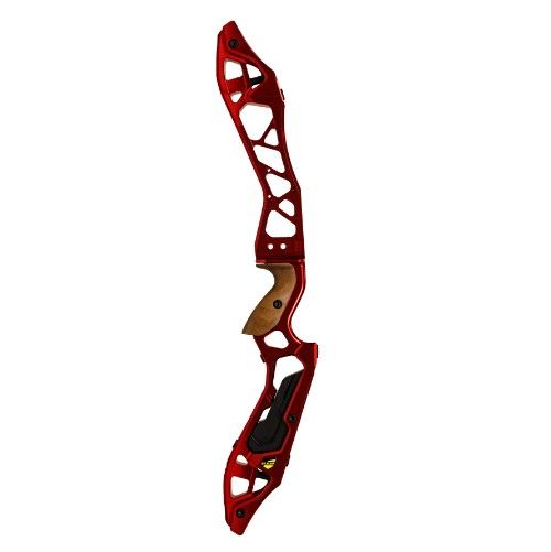 Рукоятка KINETIC RISERS CNC ELEZO 25" LH ANODIZED RED INCLUDING BLACK WEIGHT