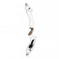 Рукоятка KINETIC RISERS CNC ELEZO 25" RH ANODIZED WHITE INCLUDING BLACK WEIGHT