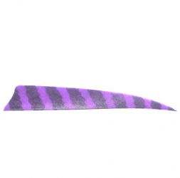 Натуральное оперение для стрел SKYLON FEATHERS SHIELD 4" RW BARRED PURPLE комплект 24 штуки