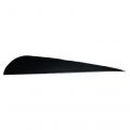 Натуральное оперение для стрел SKYLON FEATHERS ROUND 4" RW BLACK комплект 24 штуки
