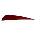 Натуральное оперение для стрел SKYLON FEATHERS ROUND 4" RW RED комплект 24 штуки