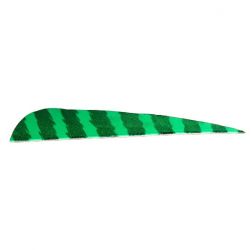 Натуральное оперение для стрел SKYLON FEATHERS ROUND 4" RW BARRED KIWI комплект 24 штуки