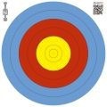 Мишень FITA 48 см 10-5 дистанции 30-50 метров