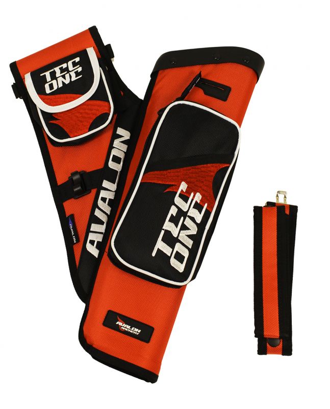 Колчан AVALON TARGET QUIVERS TEC ONE WITH DIVIDER BELT 2 POCKETS RH ORANGE