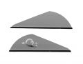 Синтетическое оперение для стрел Q2 Archery VANES RAPT-X 2" GRAY