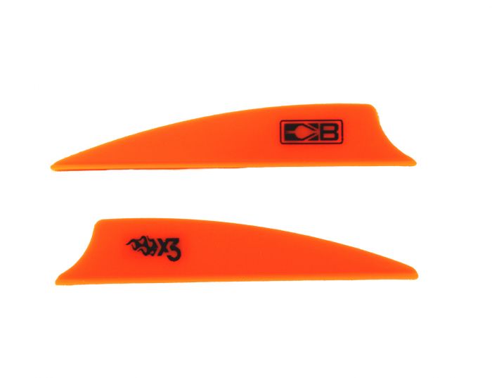 Синтетическое оперение для стрел BOHNING VANES X3 2.25" NEON ORANGE