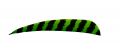 Натуральное оперение для стрел BUCK TRAIL cut SHIELD 5" LW FEATHERS BARRED KIWI