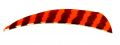 Натуральное оперение для стрел BUCK TRAIL ROUND 4" LW FEATHERS BARRED ORANGE