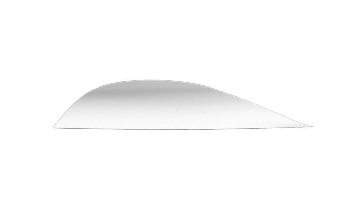 Оперение SPIN WING  VANES  ROUND 1-9/16" LH WHITE комплект 50 штук