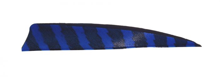 Натуральное оперение для стрел SKYLON FEATHERS SHIELD 4" RW BARRED DENIM BLUE комплект 24 штуки