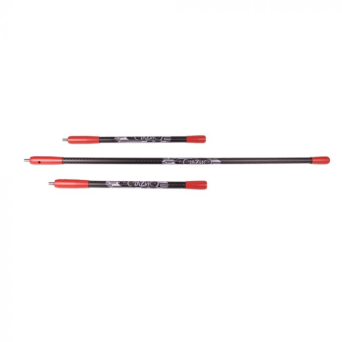Стабилизаторы ARCHERY PRO COMPLETE SETS СТАЗИС ДЕЛЬТА 16mm CARBON 30"+14"+14" Red
