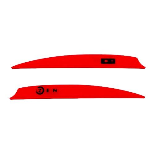 Синтетическое оперение для стрел BOHNING VANES 'ZEN' COMPOUND- 4" NEON RED